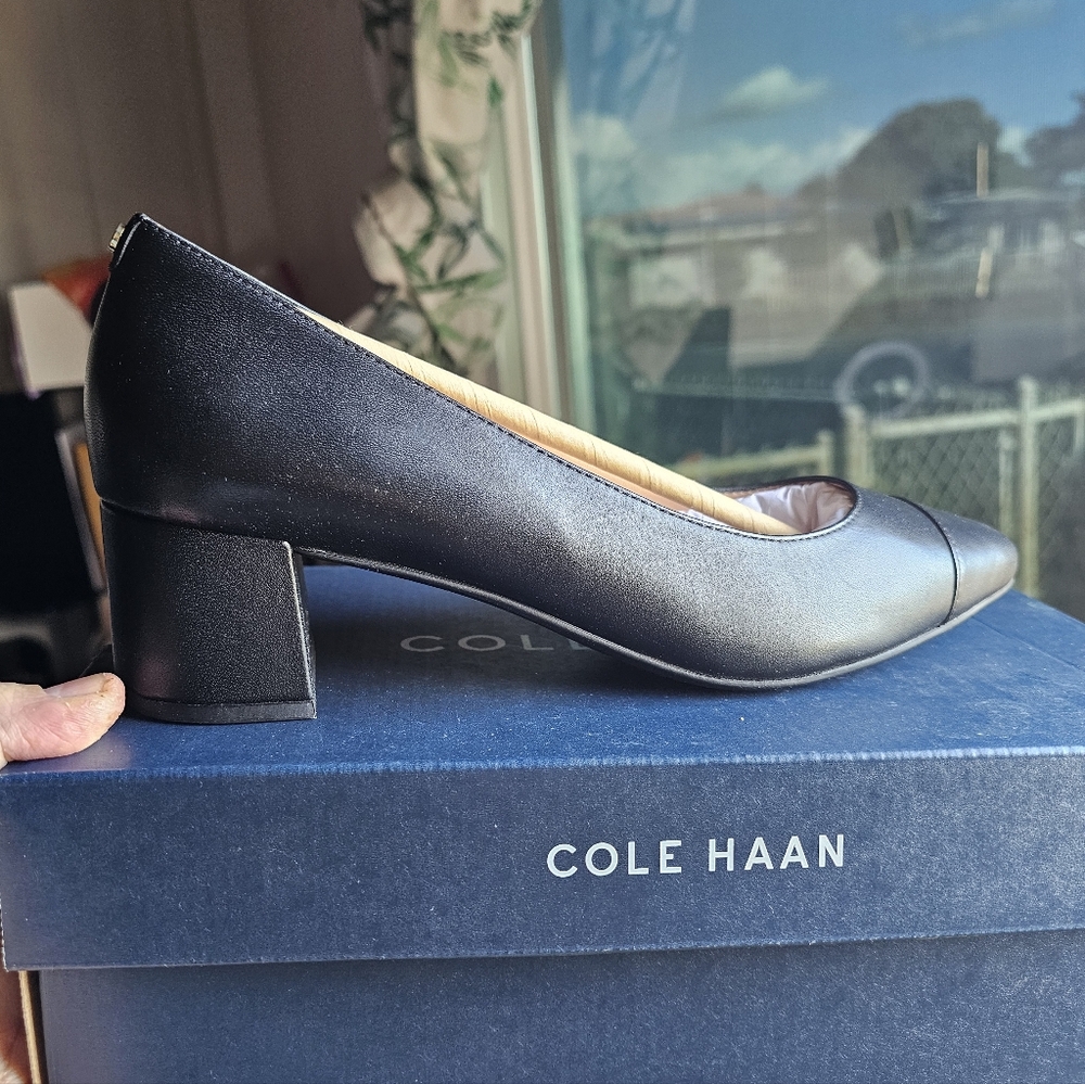 Cole Haan Black Leather Pumps